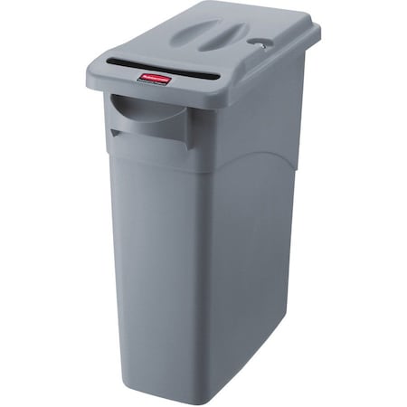 Rubbermaid Commercial Rectangular Confidential Document Receptacle, 4 PK RCP9W15LGYCT